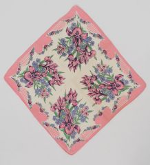 1950s Lily Print Hankie
