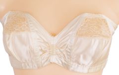 1950s Strapless Satin Bra