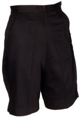 Black High Waist Camp Shorts