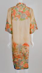 1920s Pongee Silk Japanese Kimono Robe