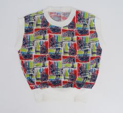 Vintage Girl's Tropical Print Top