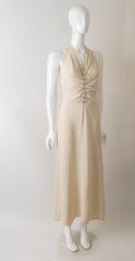1930s Halter Bias Cut Gown