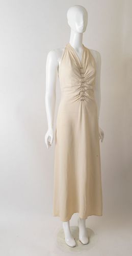 1930s Halter Bias Cut Gown: Ballyhoovintage.com 1930s Halter Bias Cut Gown: Ballyhoovintage.com