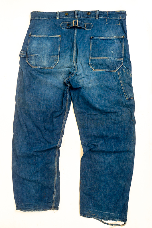 Vintage 1930s Strong Reliable Buckle Back Jeans: Ballyhoovintage.com