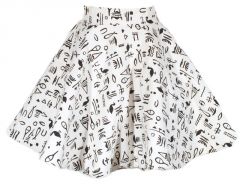 1950s Egyptian Hieroglyphics Circle Skirt
